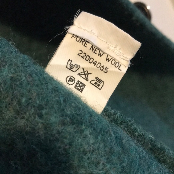 Vintage Austrian Boiled Wool Green Cardigan Geiger - Picture 5 of 7